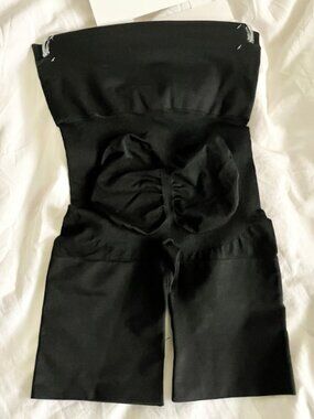 New Black Women's Size Small Seamless Thigh Shaper Shapewear Compression Hi Rise